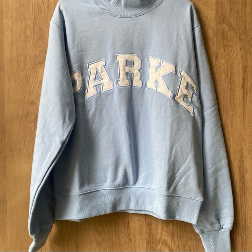 Parke Sky Blue Cowl Neck Sweater